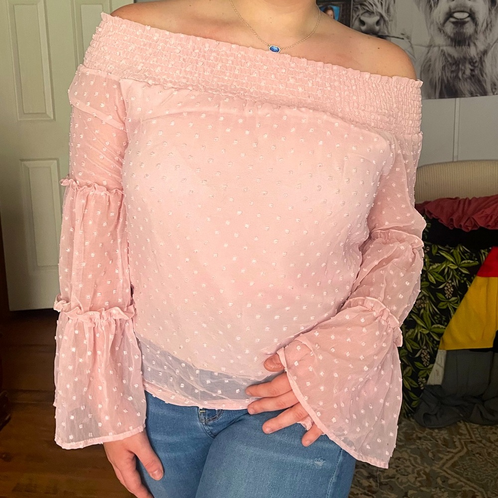 Babydoll off the shoulder top